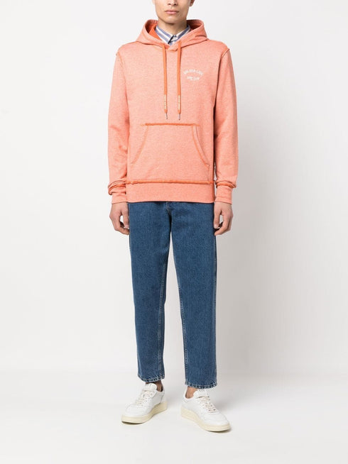 logo-print drawstring hoodie